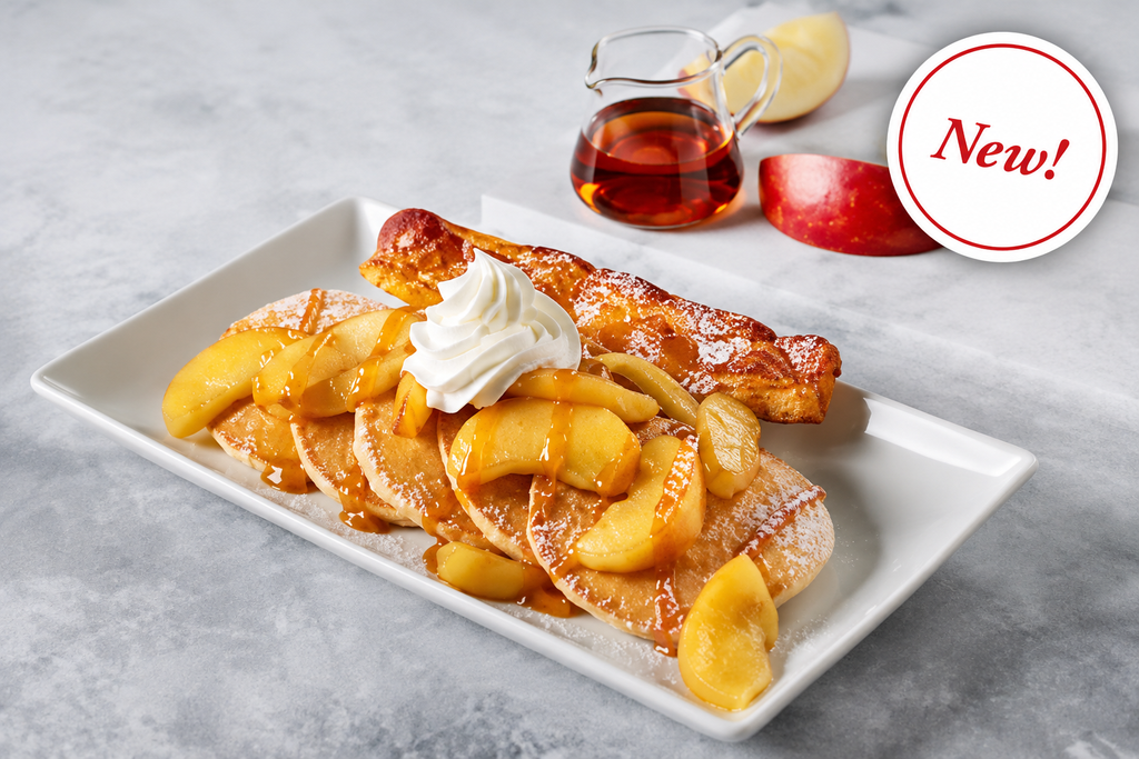 Kids Caramel Apple Pancakes