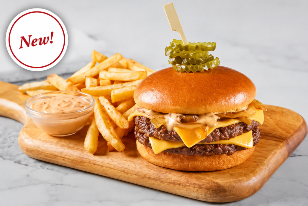 double staked cheese burger
