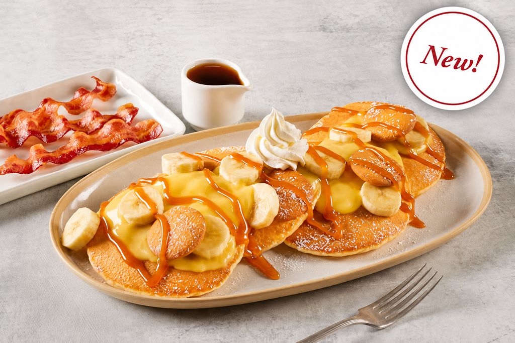 Banana Pudding Hotcakes Combo