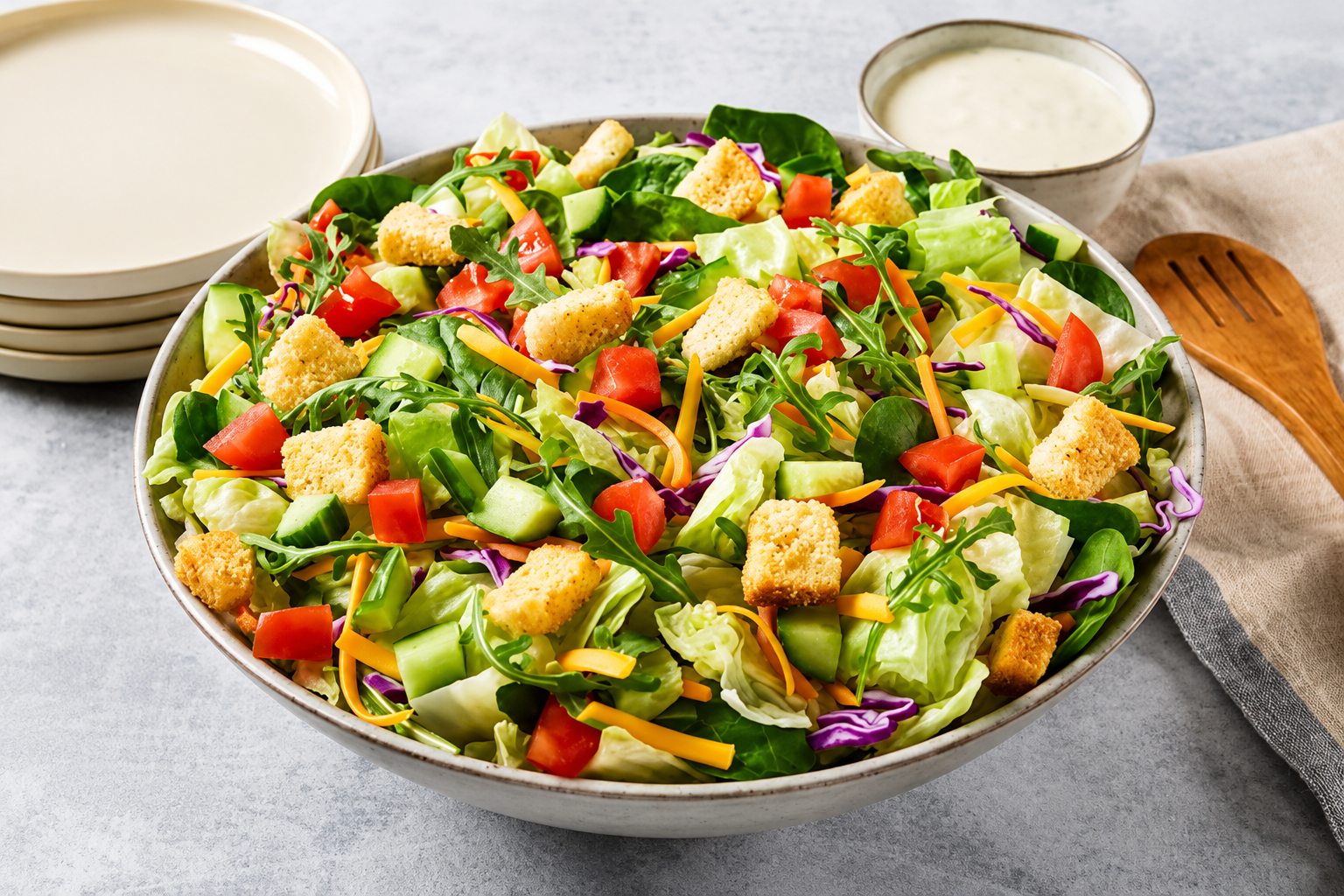 Family Size Farmhouse Garden Side Salad