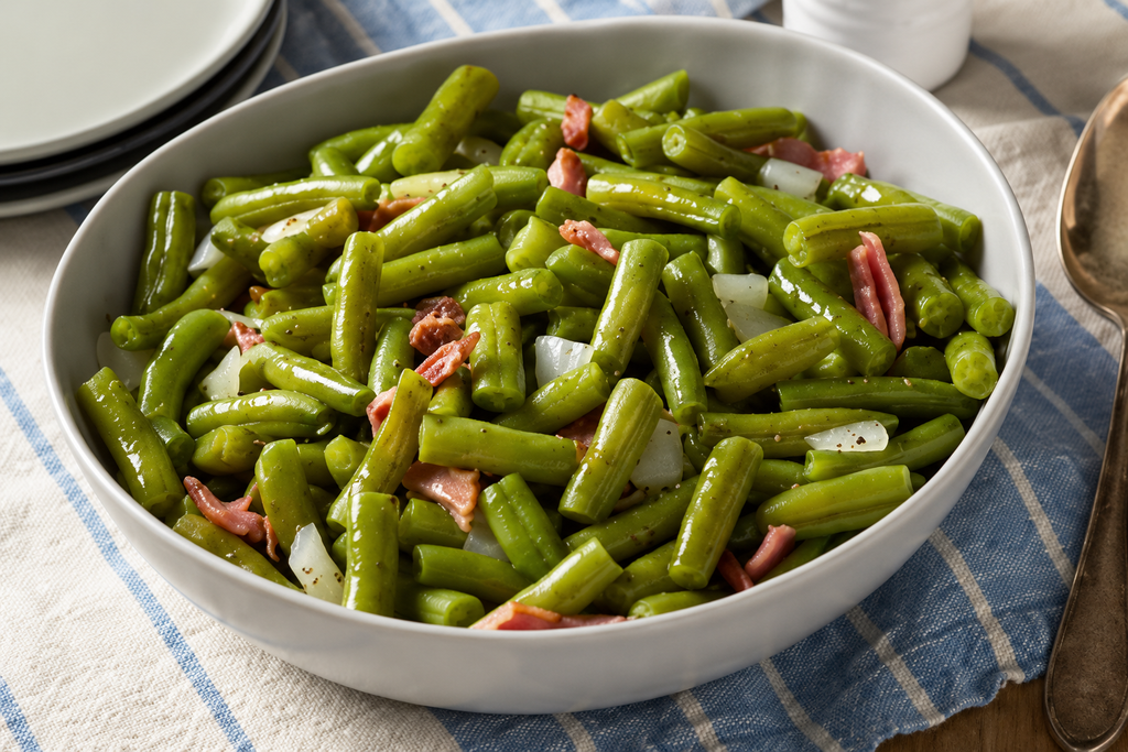 Family Size Green Beans with Ham 1