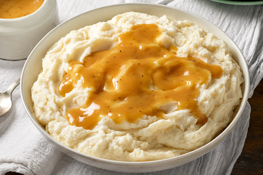 Family Size Mashed Potatoes Gravy