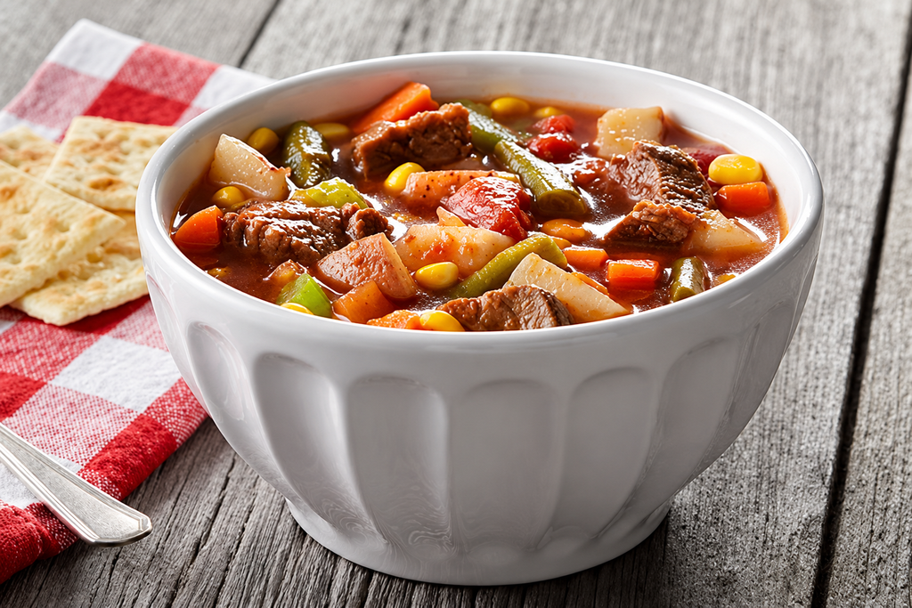 Hearty Beef Vegetable Soup 1
