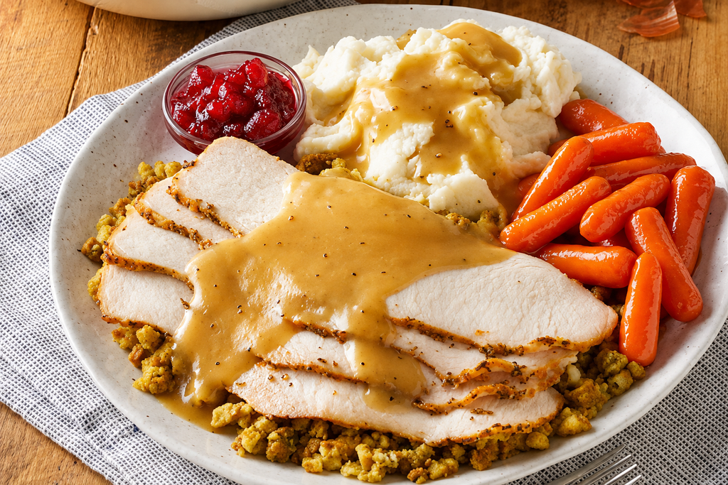 Slow Roasted Turkey Dressing 1