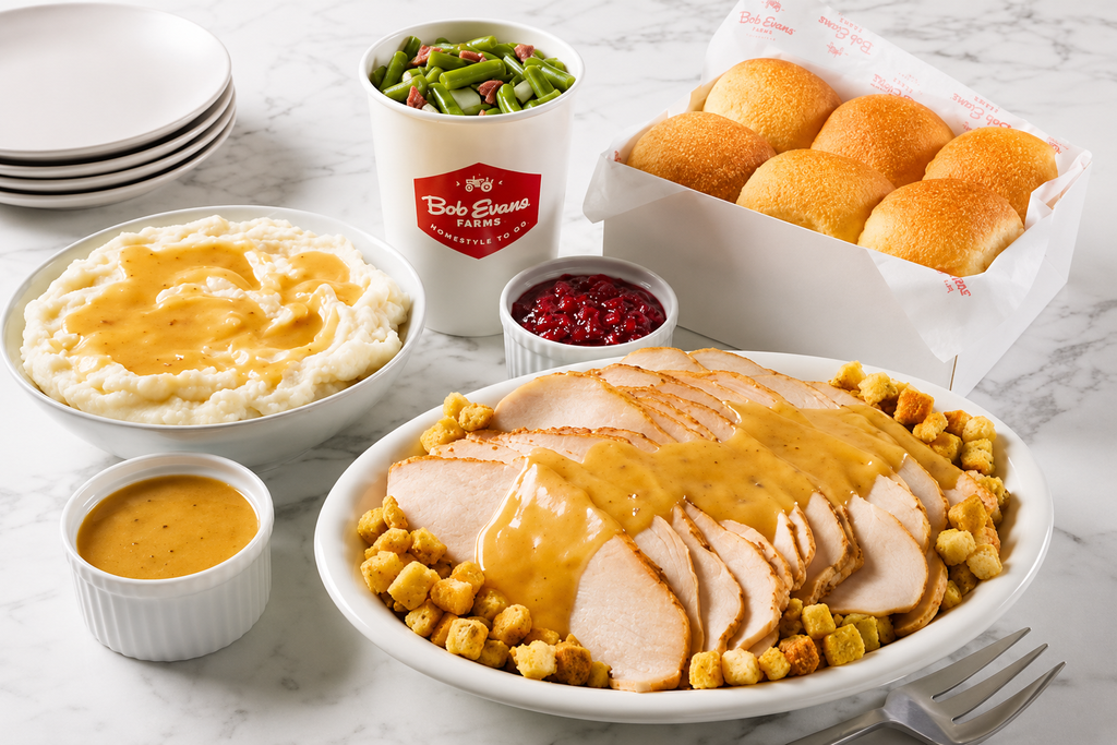 Slow Roasted Turkey Dressing Family Meal