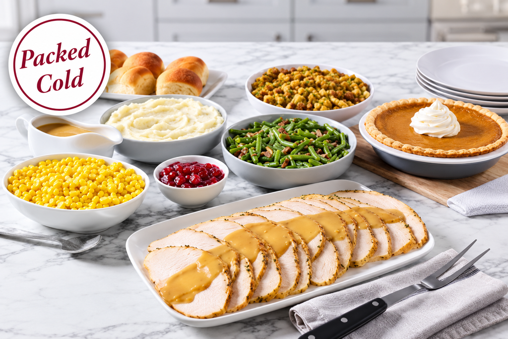 Slow Roasted Turkey Farmhouse Feast – Serves 8