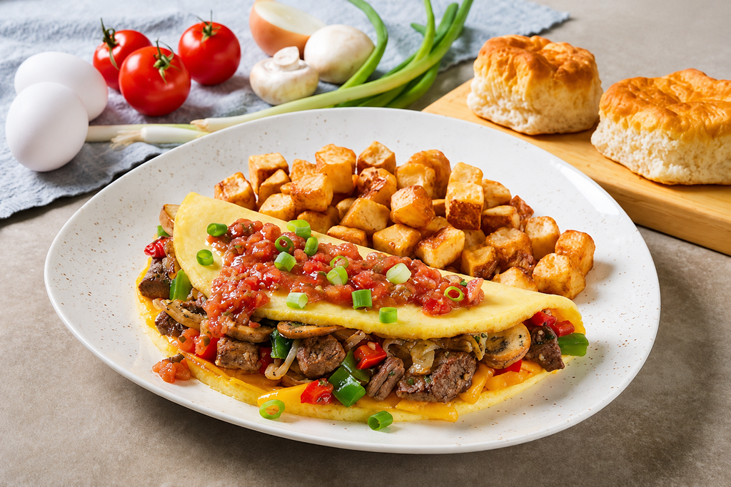 Steak Tips Omelet 1
