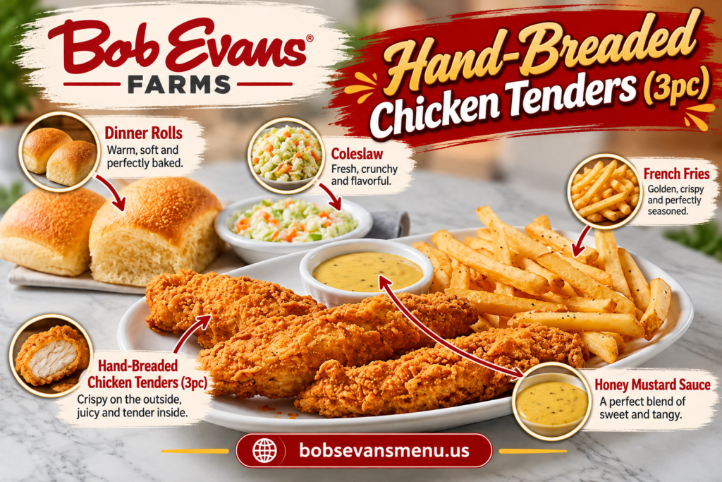 Hand-Breaded Chicken Tenders (3pc)
